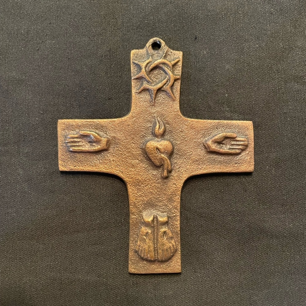 Copper colored cross